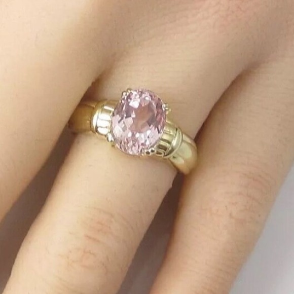 Estate Jewelry - Solid 14K Pink Kunzite Ring